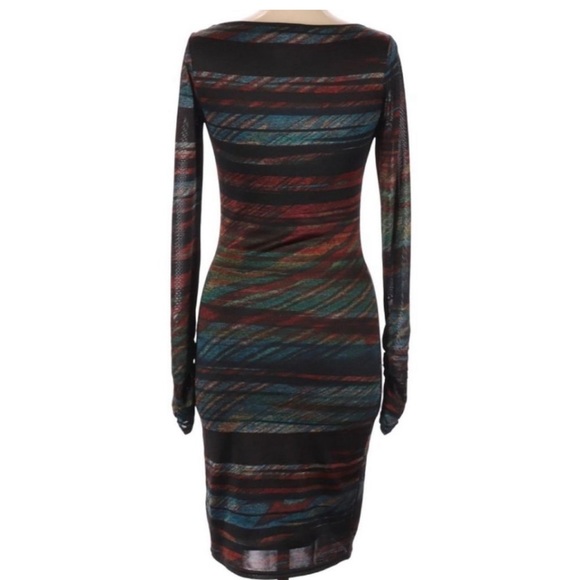 Reiss 1971 Dress Bodycon Black Rainbow
Size Small - Picture 3 of 12